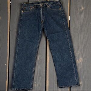 Levi’s 505 Regular Fit Men’s Jeans 40x30 – Dark Wash, Straight Leg, Classic Fit